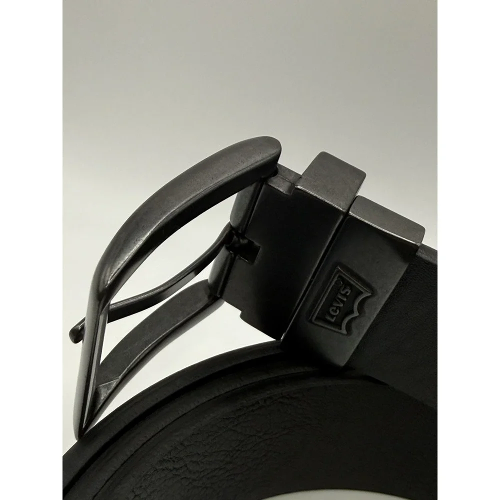 Mens Levis 42-44 Black Brown Leather Belt 11LV120002 Reversible Men's Levi's